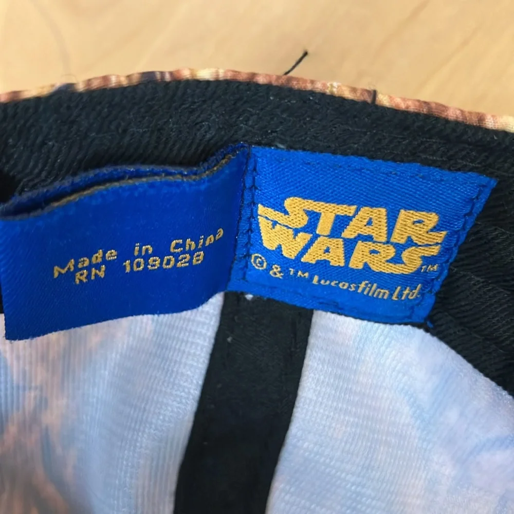 Star Wars Chewbaka Disney All Over Print‎ Graphic Adjustable Snap Back Kids OSFA